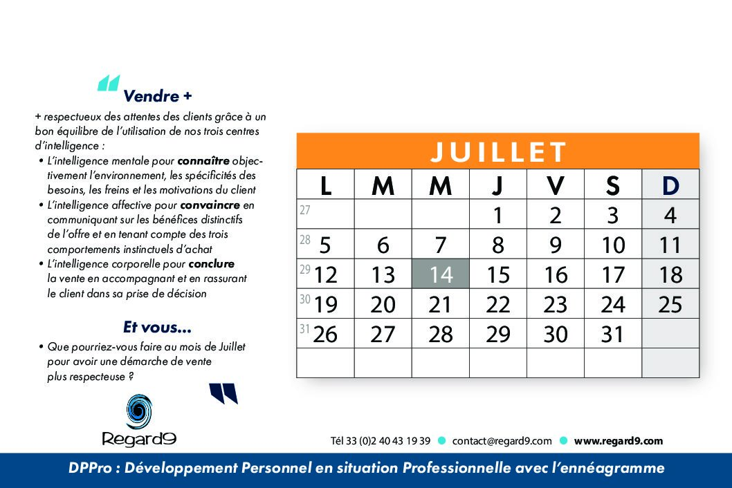 REGARD9 calendrier 9