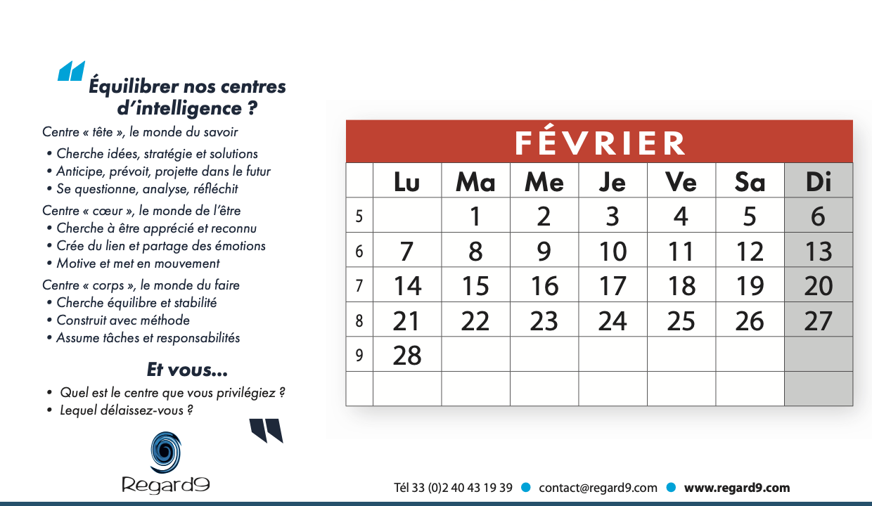 REGARD9 calendrier -fev 2022