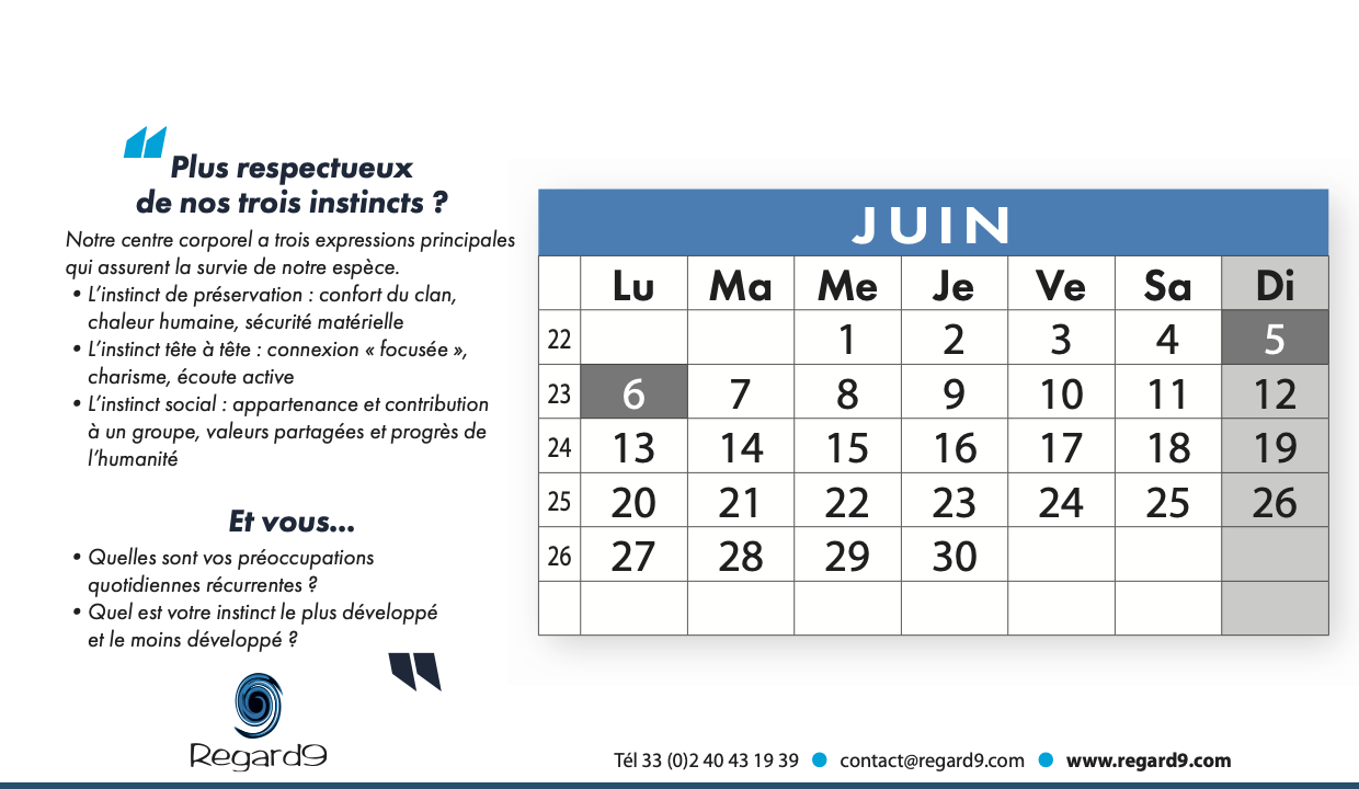REGARD9 calendrier -juin 2022